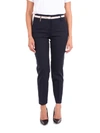 PESERICO PESERICO WOMEN'S BLUE POLYESTER PANTS,P04681A8567BLUE 42