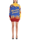 MOSCHINO MULTICOLOR WOOL DRESS,A049855014297