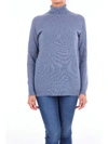 ALYSI BLUE WOOL SWEATER,258428A8063LIGHTBLUE