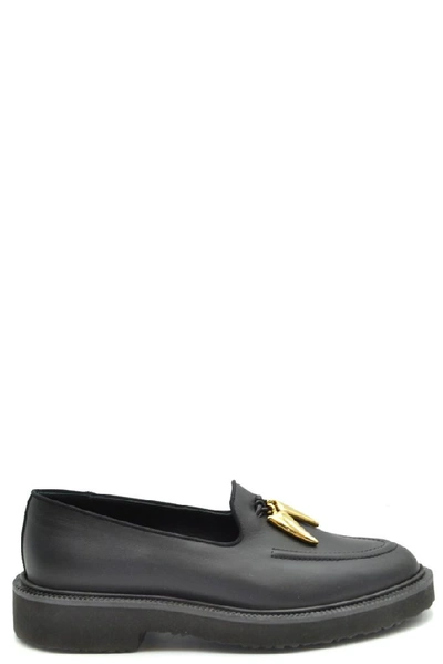 Giuseppe Zanotti Design Women's Mcbi37983 Black Leather Loafers
