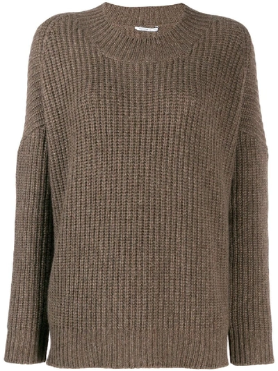 Agnona Brown Cashmere Sweater