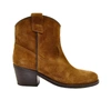 VIA ROMA 15 BROWN LEATHER ANKLE BOOTS,3044MARTORA