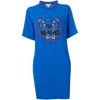 KENZO BLUE ACETATE DRESS,F952RO0645AC74