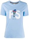PS BY PAUL SMITH PS BY PAUL SMITH WOMEN'S LIGHT BLUE COTTON T-SHIRT,W2RG799AP128440 M
