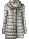 Herno Goose-down Parka Coat In Grey