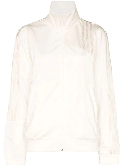 Adidas Originals Adidas Women's White Polyester Outerwear Jacket