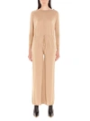 STELLA MCCARTNEY STELLA MCCARTNEY WOMEN'S BEIGE WOOL JUMPSUIT,574754S17352600 42