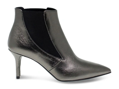 Janet & Janet Janet&janet Women's Grey Leather Ankle Boots