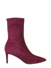 Stuart Weitzman Wren Suede Ankle Boots In Purple