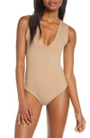 Free People Intimately Fp Keep It Sleek Bodysuit In Neutral