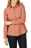 Foxcroft Dianna Non-iron Cotton Shirt In Cinnamon