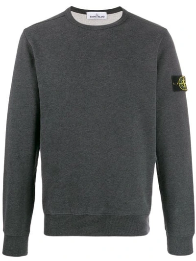 Stone Island Long-sleeved Sweatshirt In Grey