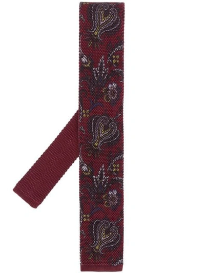 Etro Bohemian Print Tie - 红色 In Red