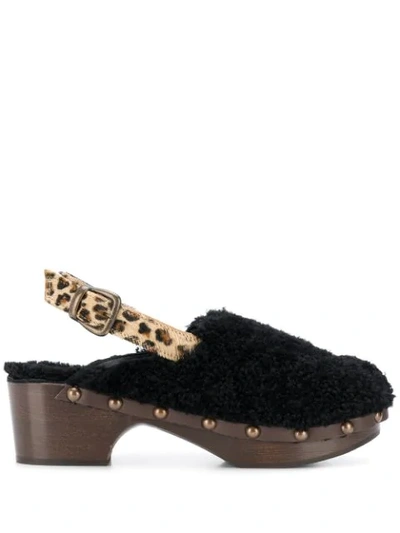 Avec Modération Leopard Print Pumps - 黑色 In Black