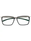 REIZ REIZ SQUARE FRAME OPTICAL GLASSES - 黑色