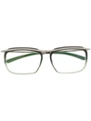 REIZ REIZ SQUARE FRAME OPTICAL GLASSES - 绿色