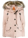 PARAJUMPERS FUR TRIMMED PADDED COAT