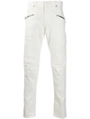 Balmain Biker Slim-fit Jeans In White