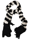 SAINT LAURENT STRIPED KNIT SCARF,11046481