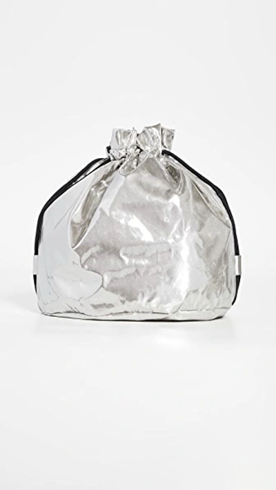 Mm6 Maison Margiela Convertible Backpack In Silver