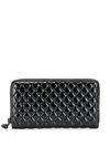 ALEXANDER MCQUEEN PATENT QUILTED CONTINENTAL WALLET