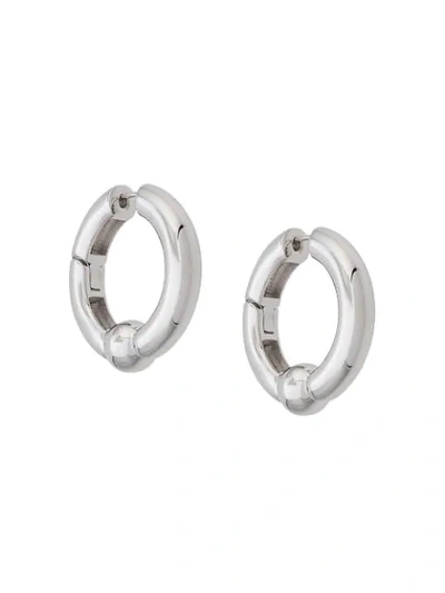 Ambush Small Hoop Earrings In Silver