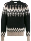 LANEUS KNITTED RIBBED JUMPER
