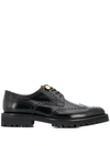 VERSACE MEDUSA EMBOSSED BUTTON BROGUES