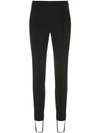 Givenchy Stretch-twill Stirrup Pants In Black