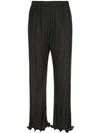 GIVENCHY RUFFLED PLEATED TROUSERS