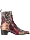 PIERRE HARDY RENO PATCH ANKLE BOOTS