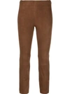 VINCE CROPPED SKINNY TROUSERS