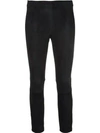 VINCE VINCE CROPPED SKINNY TROUSERS - 黑色