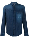 DONDUP DONDUP PLAIN DENIM SHIRT - 蓝色