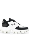 Prada Cloudbust Thunder Lug Platform Sneaker In White
