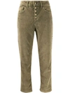 DONDUP CROPPED CORDUROY TROUSERS