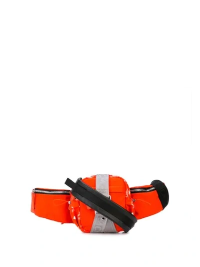 Mcm Jemison Mini Nylon Crossbody Belt Bag In Orange
