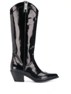 MSGM PATENT KNEE HIGH BOOTS