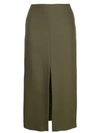 ADAM LIPPES PENCIL SKIRT WITH FRONT SLIT