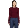 LEMAIRE LEMAIRE RED FITTED SWEATER