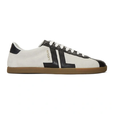 Lanvin White Dual-material Jl Sneakers