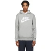 NIKE NIKE GREY FLEECE SPORTSWEAR CLUB HOODIE