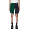 AHLUWALIA STUDIO AHLUWALIA GREEN OVER STITCH SHORTS