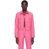 HELMUT LANG HELMUT LANG PINK DENIM MASC TRUCKER JACKET