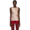 HELMUT LANG HELMUT LANG PINK BACK TWIST CAMISOLE