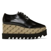 STELLA MCCARTNEY STELLA MCCARTNEY BLACK ELYSE MONOGRAM DERBYS