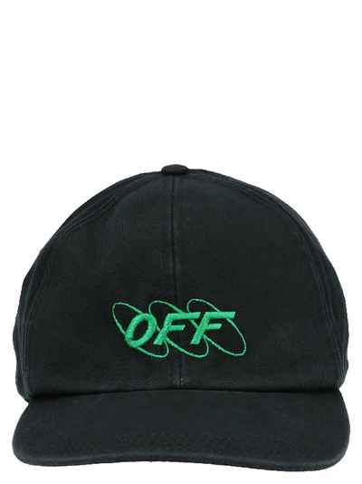 Off-white Logo Embroidered Baseball Cap In Black