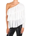 ANIYE BY WHITE POLYESTER TOP,18109500251