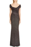 TALBOT RUNHOF STARDUST STRETCH JERSEY GOWN,TOKARA1-EI10