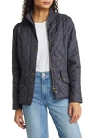 Barbour Flyweight Cavalry Quilted Jacket In Navy